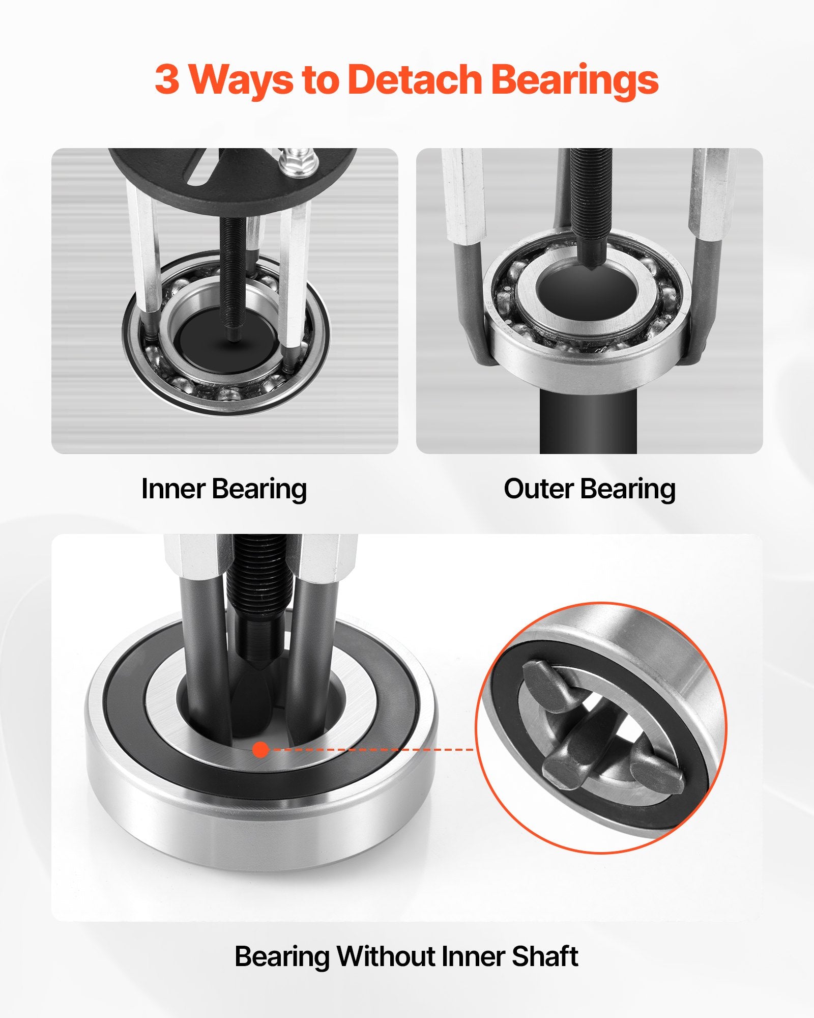 21-in-1 Bearing Puller Set, 21 PCS 3-Jaw Hook Puller for Internal External Bearings and Bearing Without Inner V952-WYXZSLBQ21JTVSL1A001V0