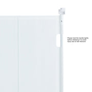Retractable Baby Gate, 34.2" Tall Mesh Baby Gate, Extends up to 76.8" Wide Retractable Gate for Kids or Pets, V952-WZSSMBS71INC5QCB1V0