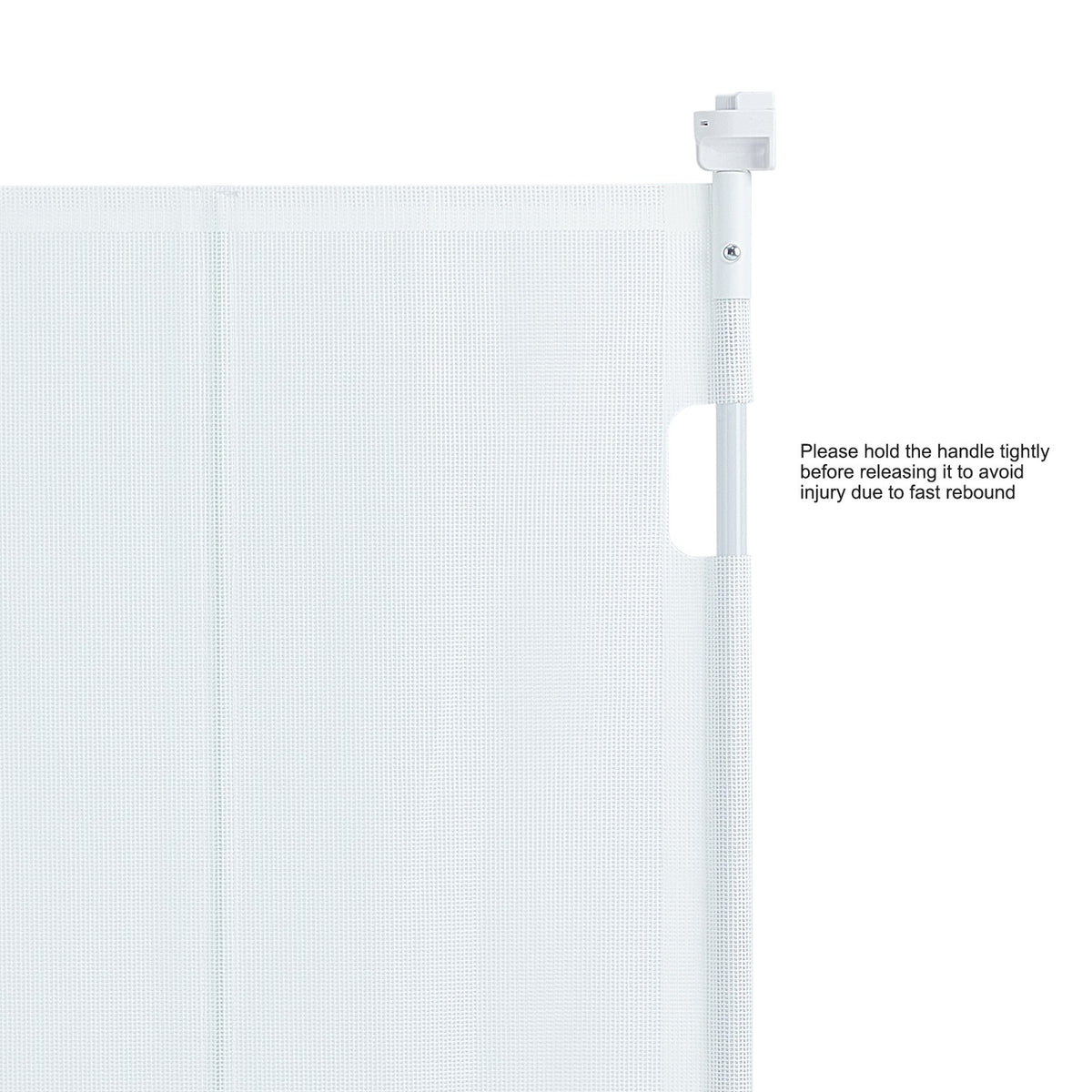 Retractable Baby Gate, 34.2" Tall Mesh Baby Gate, Extends up to 76.8" Wide Retractable Gate for Kids or Pets, V952-WZSSMBS71INC5QCB1V0