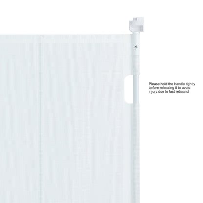 Retractable Baby Gate, 34.2" Tall Mesh Baby Gate, Extends up to 76.8" Wide Retractable Gate for Kids or Pets, V952-WZSSMBS71INC5QCB1V0