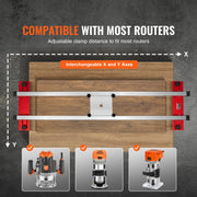 Router Sled, 1625 mm, Portable and Easy to Adjust Slab Flattening Jig, DIY Woodworking Router Sled for V952-XBJHGYS64YCGJWHK6V0