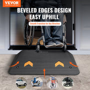 Upgraded Rubber Threshold Ramp, 8.9 cm Rise Door Ramp with 1 Channel, Natural Rubber Car Ramp with Non-Slip V952-XBLYPDGB1355X9T5NV0