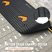 Upgraded Rubber Threshold Ramp, 8.9 cm Rise Door Ramp with 1 Channel, Natural Rubber Car Ramp with Non-Slip V952-XBLYPDGB1355X9T5NV0