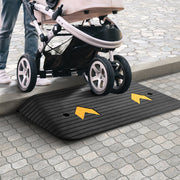 Upgraded Rubber Threshold Ramp, 7.6 cm Rise Door Ramp with 1 Channel, Natural Rubber Car Ramp with Non-Slip V952-XBLYPDGB1355XZ76IV0
