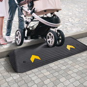 Rubber Threshold Ramp, 5 cm Rise Threshold Ramp Doorway, Recycled Rubber Power Threshold Ramp Rated 15 tons V952-XBLYPDGB1437X2OBGV0