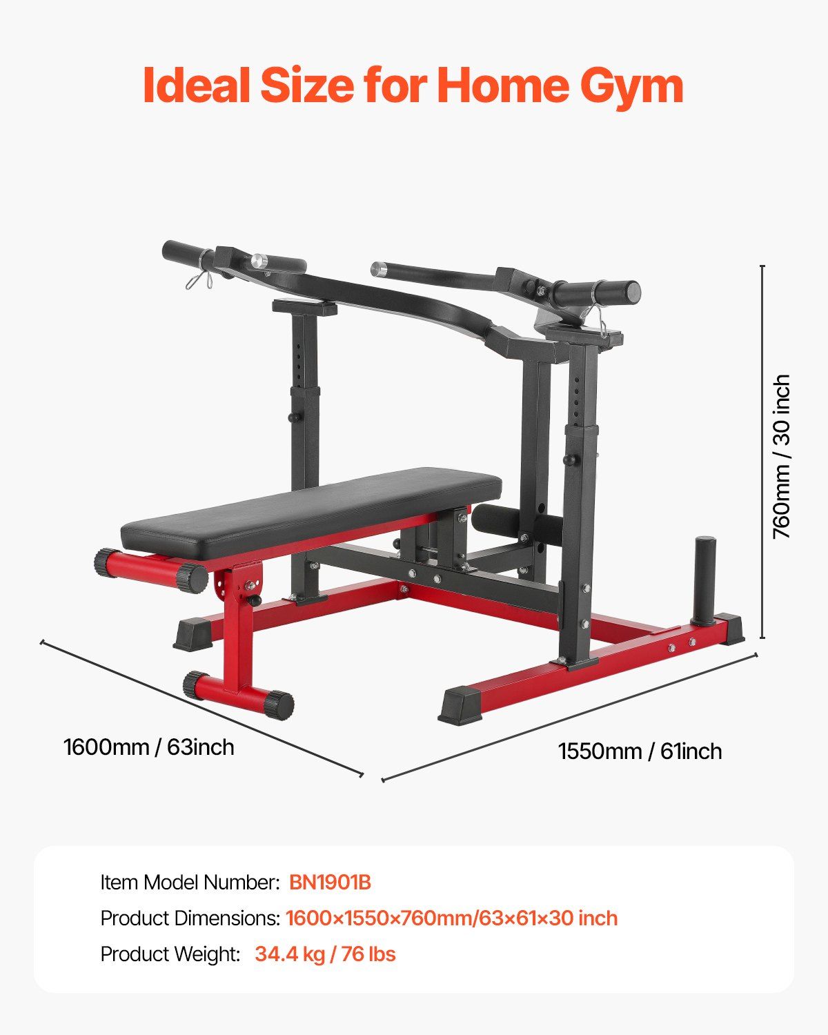 Chest Press Machine, 450 LBS Bench Press Set, Adjustable Flat Incline Bench with Independent Converging Arms, V952-XBTJJWTSXTJSME6SYV0