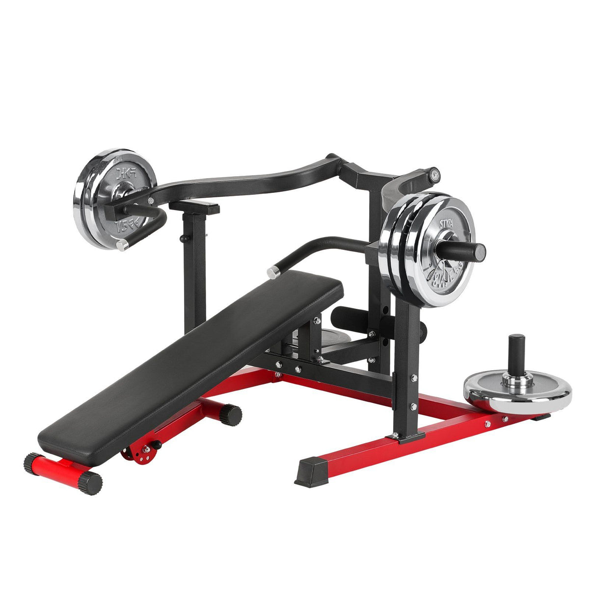 Chest Press Machine, 450 LBS Bench Press Set, Adjustable Flat Incline Bench with Independent Converging Arms, V952-XBTJJWTSXTJSME6SYV0