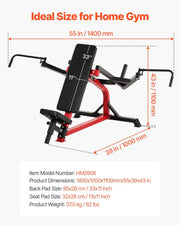 Incline Chest Fly and Rear Delt Fly Machine, 450 LBS Chest Machine, Adjustable Fitness Chest Bench Set, Home V952-XBTJJXTZYTJSOY411V0