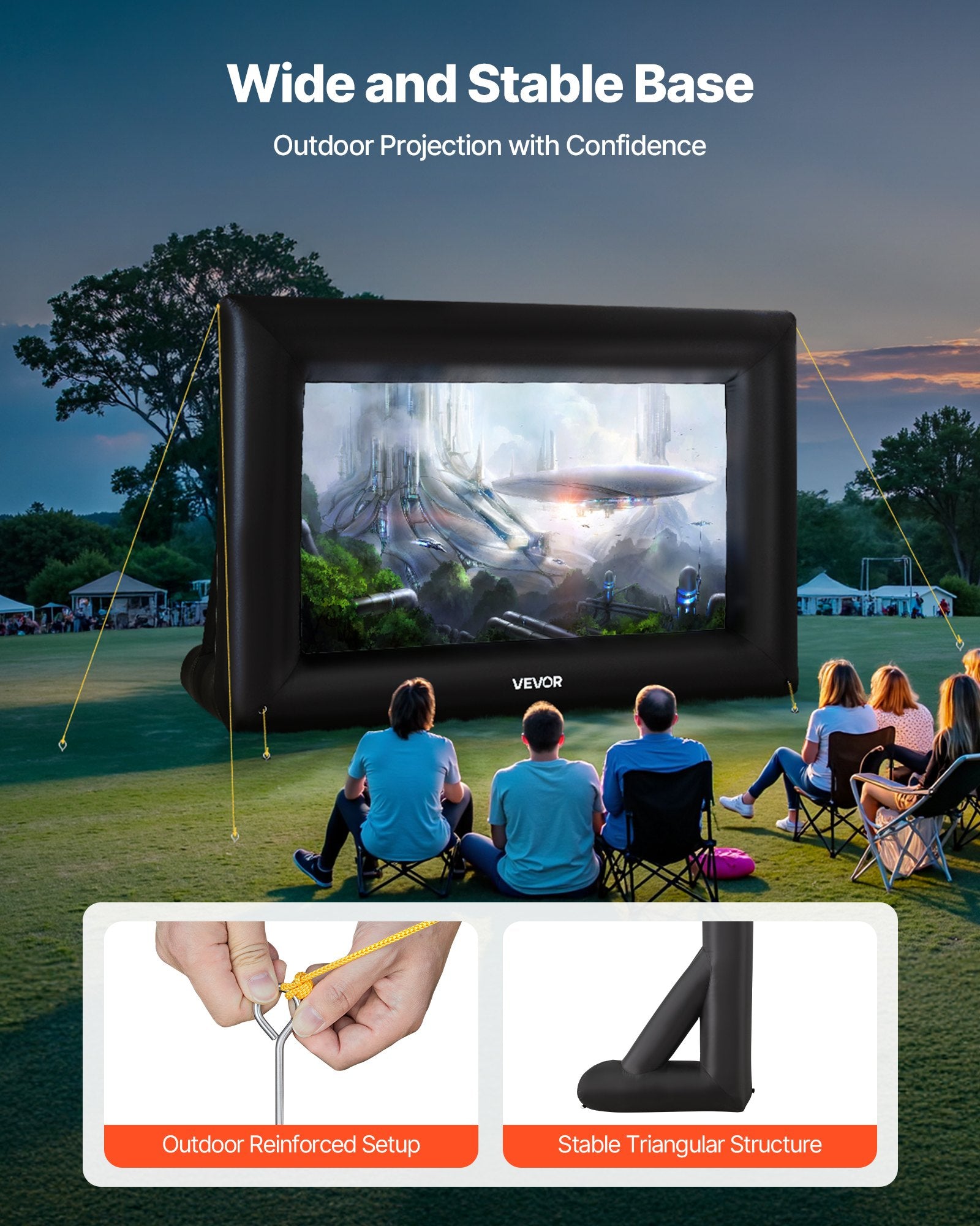 14 ft Inflatable Movie Screen 16:9 600D Movie Projector with Portable Bag V952-XCQSTYPMPJS1IEYCK001V3
