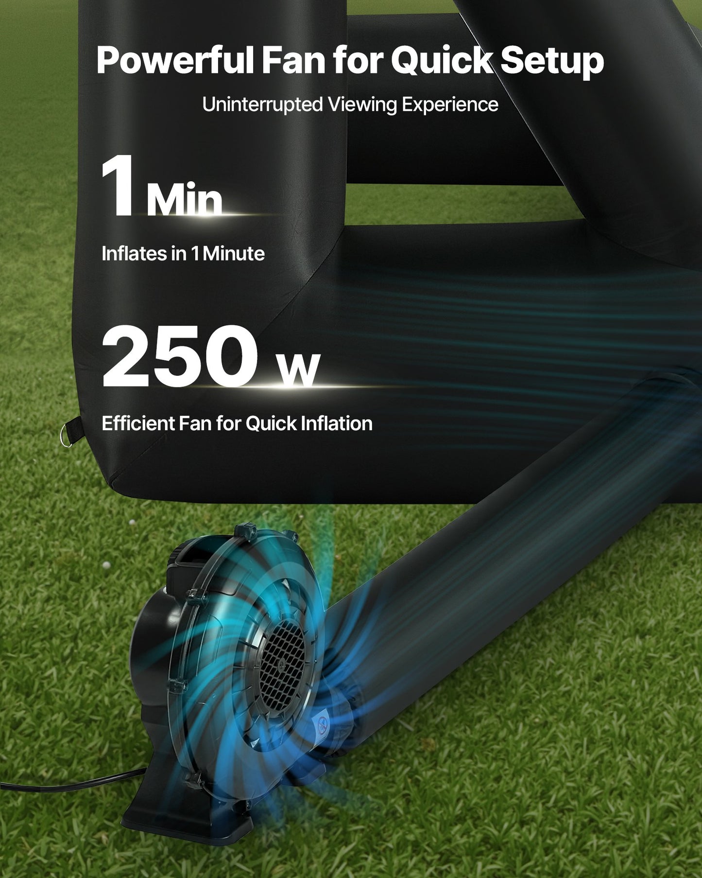 16 ft Inflatable Movie Screen 16:9 600D Movie Projector with Portable Bag V952-XCQSTYPMPJS1OV5WJ001V3