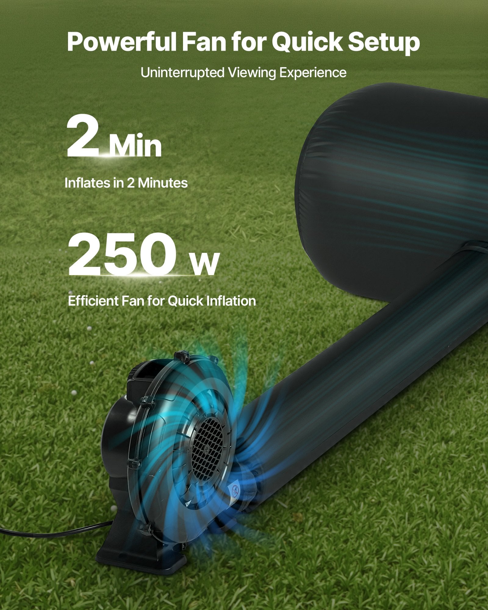 20 ft Inflatable Movie Screen 16:9 600D Movie Projector with Portable Bag V952-XCQSTYPMPJS2ZE5PH001V3
