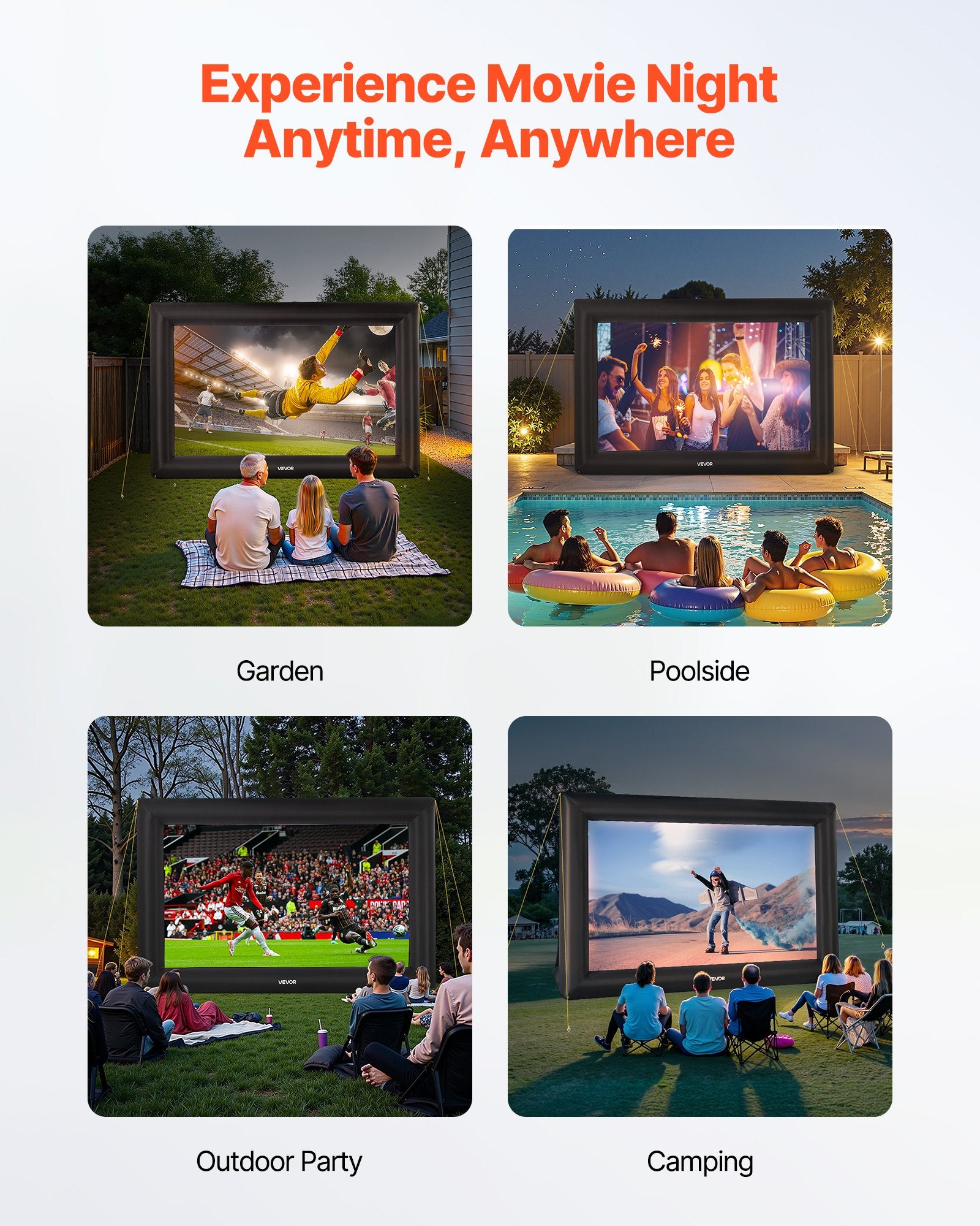 20 ft Inflatable Movie Screen 16:9 600D Movie Projector with Portable Bag V952-XCQSTYPMPJS2ZE5PH001V3