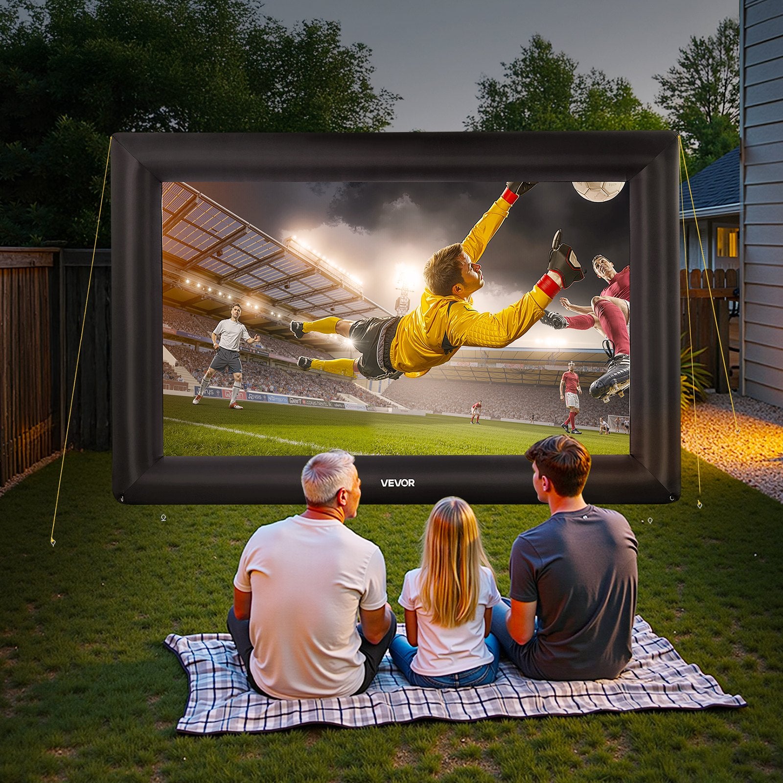 20 ft Inflatable Movie Screen 16:9 600D Movie Projector with Portable Bag V952-XCQSTYPMPJS2ZE5PH001V3