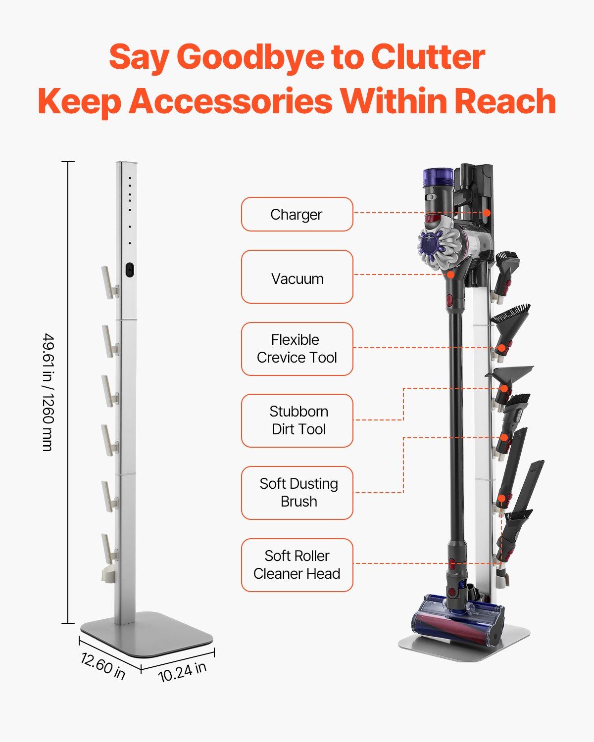 Vacuum Stand, Compatible with Dyson G5 V15 V12 V11 V10 V8 V7 V6 Series Upright Vacuums Cleaners & V952-XCQZJDSLSBYGSNQ90V0