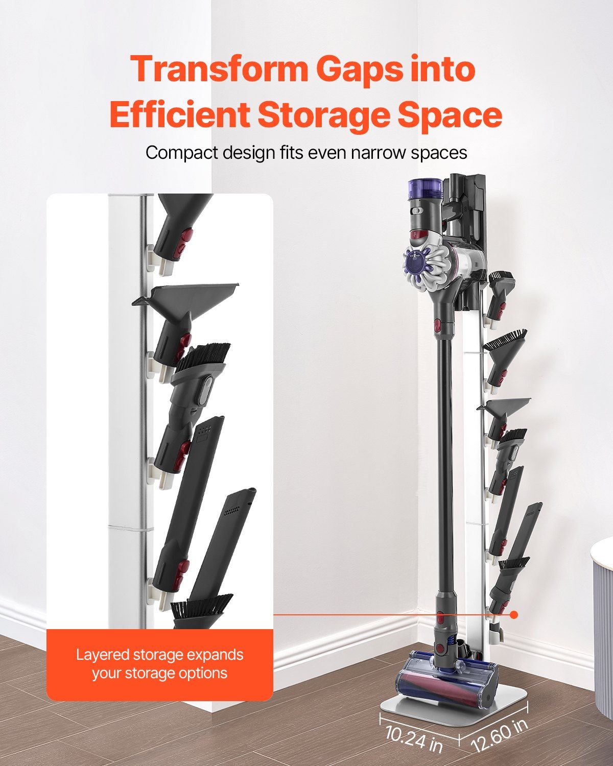 Vacuum Stand, Compatible with Dyson G5 V15 V12 V11 V10 V8 V7 V6 Series Upright Vacuums Cleaners & V952-XCQZJDSLSBYGSNQ90V0