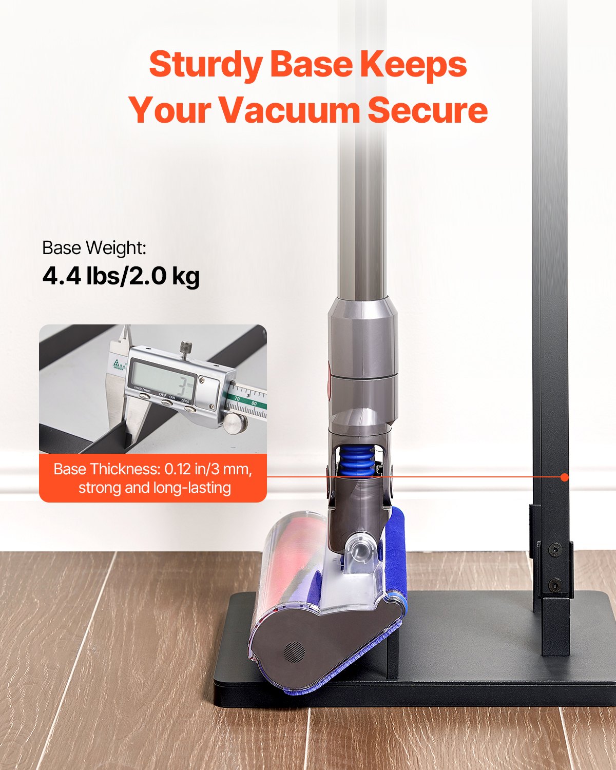 Vacuum Stand, Compatible With Dyson V6 V7 V8 V10 V11 V15, Stable Vacuum Stand Holder with 4 Hooks for Dyson V952-XCQZJDSLSKJB6SW7NV0