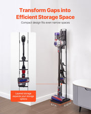 Vacuum Stand, Compatible With Dyson V6 V7 V8 V10 V11 V15, Stable Vacuum Stand Holder with 4 Hooks for Dyson V952-XCQZJDSLSKJB6SW7NV0