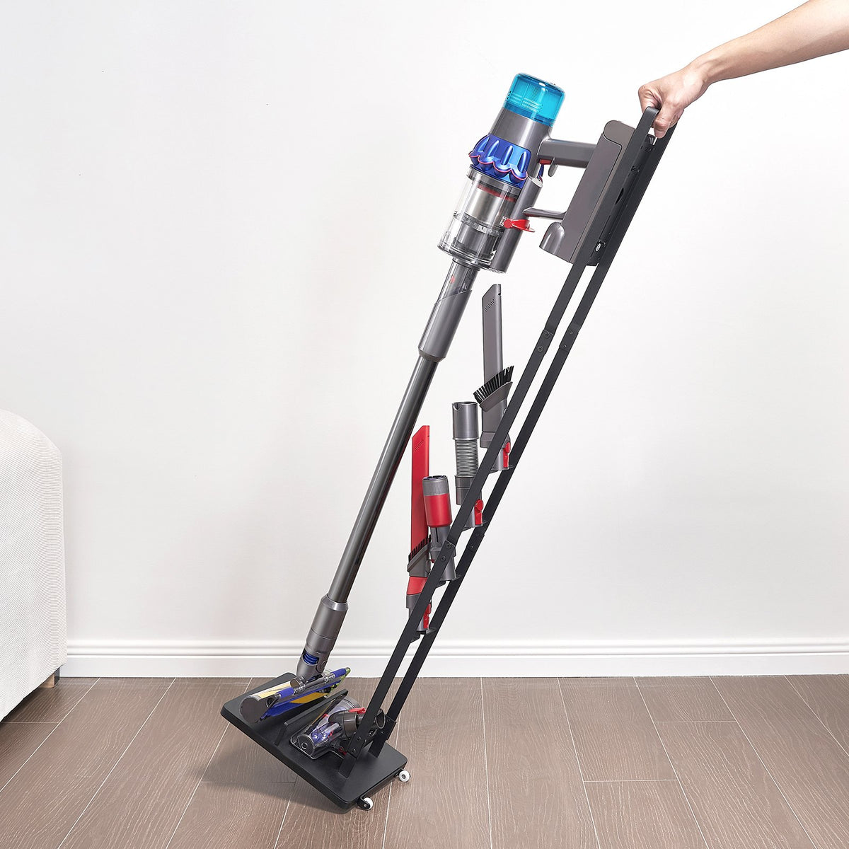 Vacuum Stand, Compatible With Dyson V6 V7 V8 V10 V11 V15, Stable Vacuum Stand Holder with Wheels for Dyson V952-XCQZJDSLSKJDESAREV0