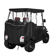 Golf Cart Cover, Visible Full-Enclosure 2&2+2 Passenger Golf Cart, 600D Waterproof Oxford Fabric Club Car V952-XCZYCZKSHKS2ZQV81001V0