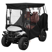 Golf Cart Cover, Visible Full-Enclosure 2&2+2 Passenger Golf Cart, 600D Waterproof Oxford Fabric Club Car V952-XCZYCZKSHKS2ZQV81001V0