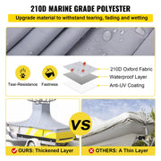 T-Top Boat Cover, Fit for 20\'-22\' Boat, Heavy Duty 600D Marine Grade Oxford Hard Top Cover, UV Resistant V952-XDPCGT2022106O936V0