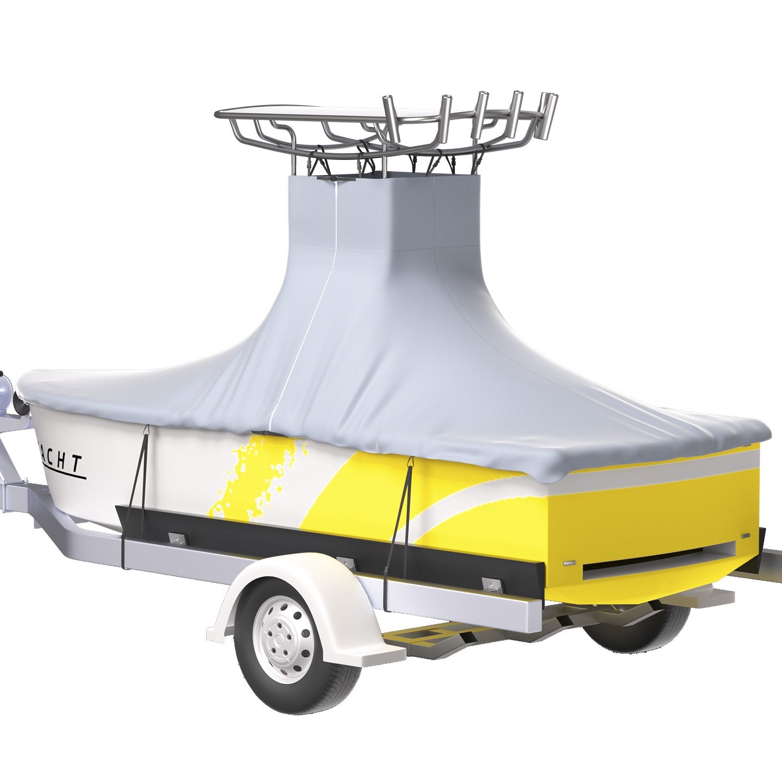 T-Top Boat Cover, Fit for 22\'-24\' Boat, Heavy Duty 600D Marine Grade Oxford Hard Top Cover, UV Resistant V952-XDPCGT2224116P1TVV0