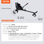 Hoverboard Seat Attachment, Compatible with All 16.5cm20.3cm21.6cm25.4 Hoverboards,Grips Control,Adjustable V952-XFHBZYGLKGLKIKYPCV0