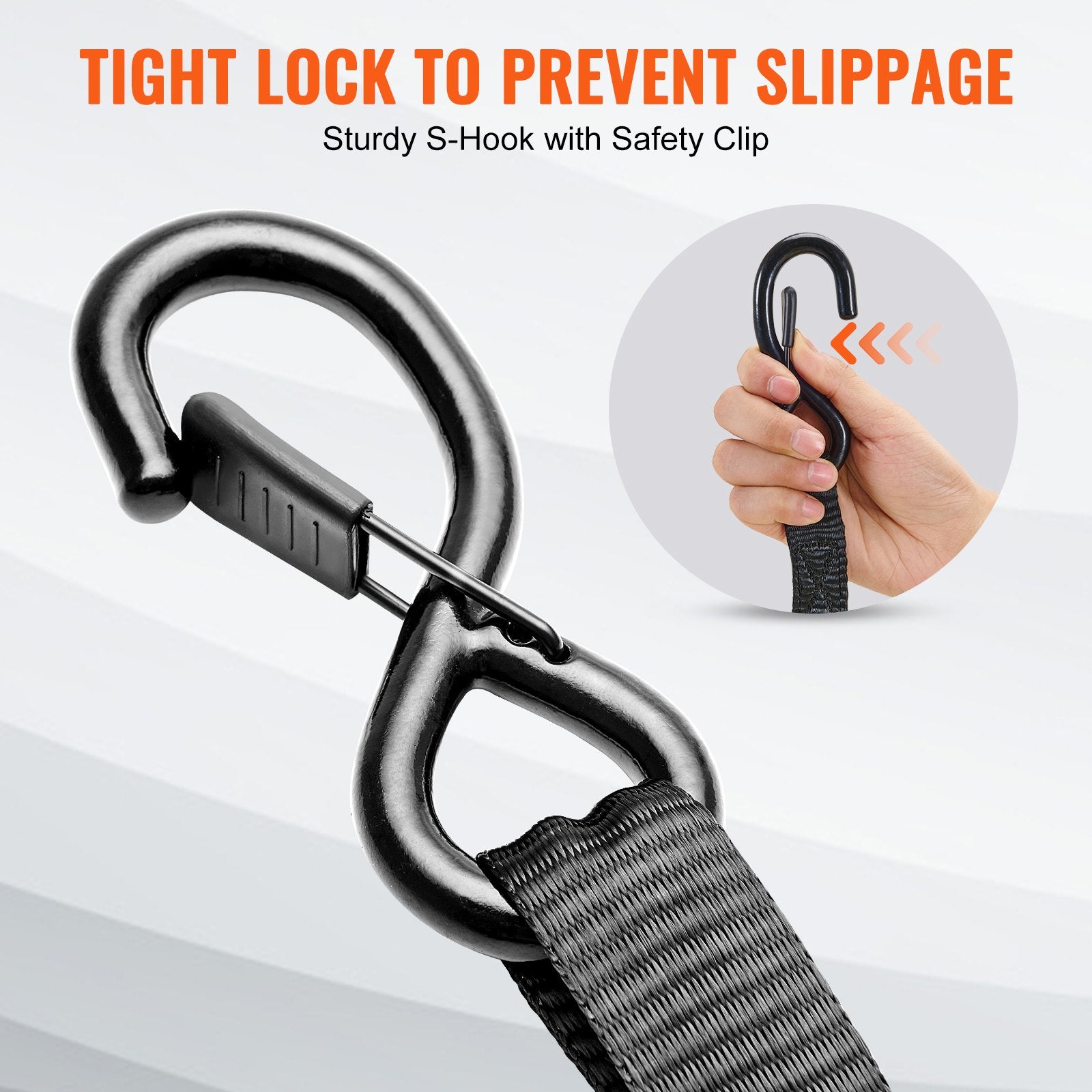 4 Pack Ratchet Tie Down Straps 2200 lbs 1"x15' Heavy Duty for Cargo V952-XGJLDXGS1X154F4R0V0