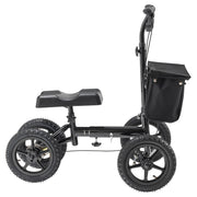 Folding Knee Scooter, Aluminum Steerable Knee Walker with Height-Adjustable Handlebar & Knee Pad, 12" V952-XGZXQCQLBDJZ6X9I8V0