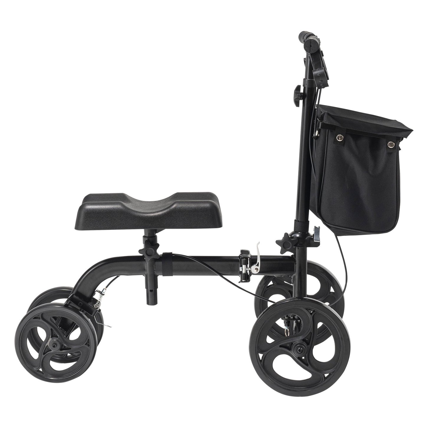 Folding Knee Scooter, Carbon Steel Steerable Knee Walker with Height-Adjustable Handlebar & Knee Pad, V952-XGZXQQ10H8SXT3HJ5V0