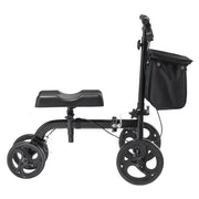 Folding Knee Scooter, Carbon Steel Steerable Knee Walker with Height-Adjustable Handlebar & Knee Pad, V952-XGZXQQ10H8SXT3HJ5V0