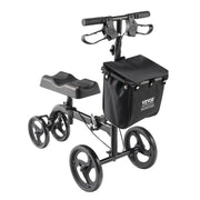 Folding Knee Scooter, Carbon Steel Steerable Knee Walker with Height-Adjustable Handlebar & Knee Pad, V952-XGZXQQ10H8SXT3HJ5V0
