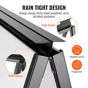 A Frame Sidewalk Sign, 61x91cm Heavy Duty Slide-in Signboard Holder, Double-Sided Folding Sandwich Board V952-XHBZA2436INCHM1FCV0