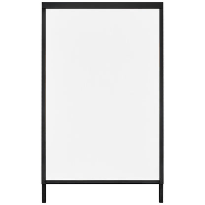 A Frame Sidewalk Sign, 61x91cm Heavy Duty Slide-in Signboard Holder, Double-Sided Folding Sandwich Board V952-XHBZA2436INCHM1FCV0