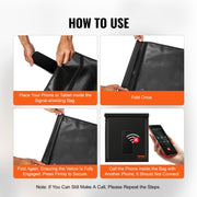 Faraday Bag Signal Blocking Holder for Laptop & Tablets(16.9 x 15") Black V952-XHPBDJTZDND176TKEV0