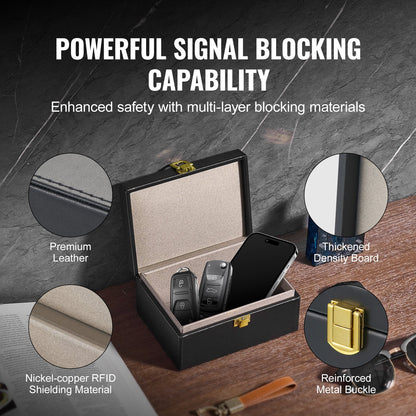 Faraday Box Signal Blocking Holder for 5~8 Car Keys Key Safe Fob Protector V952-XHPBHJTZ5443J0LB8V0