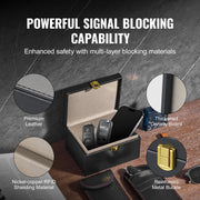 Faraday Box Signal Blocking Holder for 5~8 Car Keys with 2 Key Bags Black V952-XHPBHJTZ6347WKCJLV0