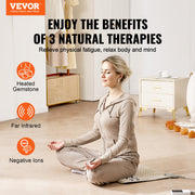 Far Infrared Heating Pad Amethyst Gemstones Heating Mat with Negative Ions V952-XHZSJJRDXHL1GQGIEV3