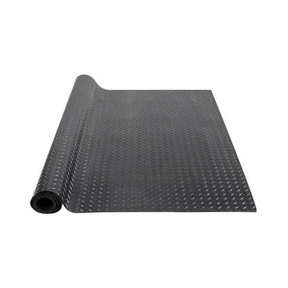 Diamond-Plate Rubber Flooring Roll, 3 mm x 4 ft x 6 ft Garage Floor Mat, SBR Rubber Garage Flooring Roll, V952-XJCKDDXJ46FT6HD7BV0