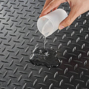 Diamond-Plate Rubber Flooring Roll, 3 mm x 4 ft x 6 ft Garage Floor Mat, SBR Rubber Garage Flooring Roll, V952-XJCKDDXJ46FT6HD7BV0