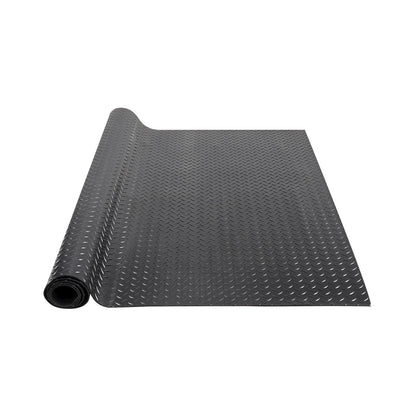Diamond-Plate Rubber Flooring Roll, 3 mm x 4 ft x 8 ft Garage Floor Mat, SBR Rubber Garage Flooring Roll, V952-XJCKDDXJ48FTC1SYMV0
