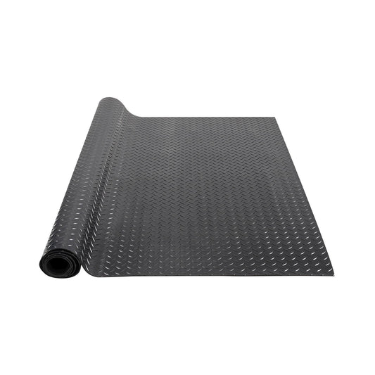 Diamond-Plate Rubber Flooring Roll, 3 mm x 4 ft x 8 ft Garage Floor Mat, SBR Rubber Garage Flooring Roll, V952-XJCKDDXJ48FTC1SYMV0