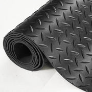 Diamond-Plate Rubber Flooring Roll, 3 mm x 4 ft x 8 ft Garage Floor Mat, SBR Rubber Garage Flooring Roll, V952-XJCKDDXJ48FTC1SYMV0