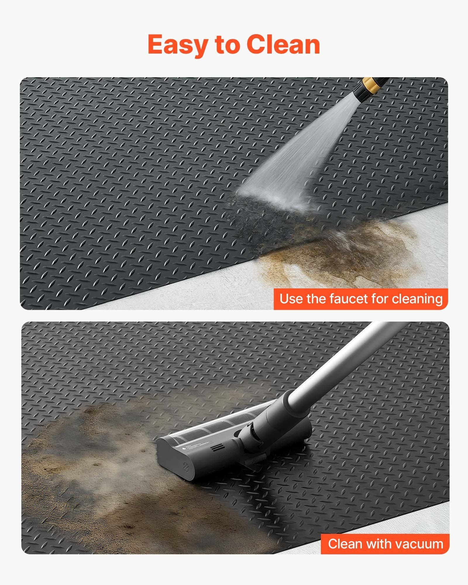 Garage Floor Roll, 1.22 x 6.1 m Garage Flooring Mat, 3 mm Thickened Rubber Diamond Plate Floor Protector Mat, V952-XJJZCKDDXJ42AFKOS001V0