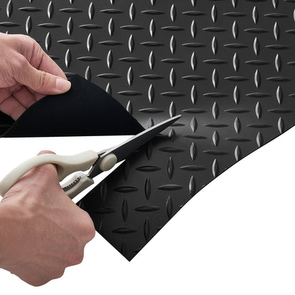 Garage Floor Roll, 1.22 x 6.1 m Garage Flooring Mat, 3 mm Thickened Rubber Diamond Plate Floor Protector Mat, V952-XJJZCKDDXJ42AFKOS001V0