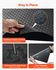 Garage Floor Roll, 1.22 x 7.62 m Garage Flooring Mat, 3 mm Thickened Rubber Diamond Plate Floor Protector V952-XJJZCKDDXJ42VDDB8001V0