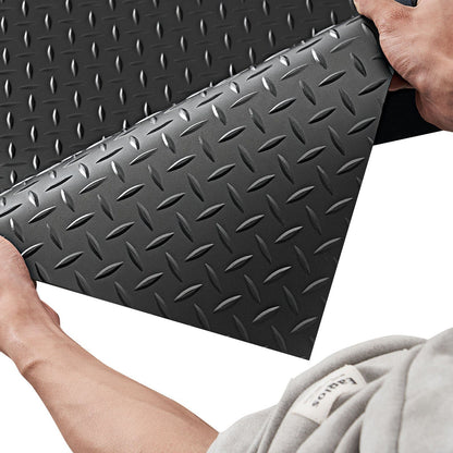 Garage Floor Roll, 1.22 x 7.62 m Garage Flooring Mat, 3 mm Thickened Rubber Diamond Plate Floor Protector V952-XJJZCKDDXJ42VDDB8001V0