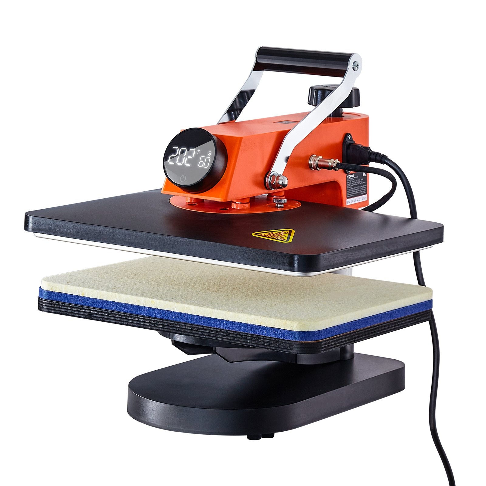 Heat Press Machine 12x15in 5in1 Sublimation Transfer T-shirt Plate Mug Cup V952-XKTF91012155172EDV3