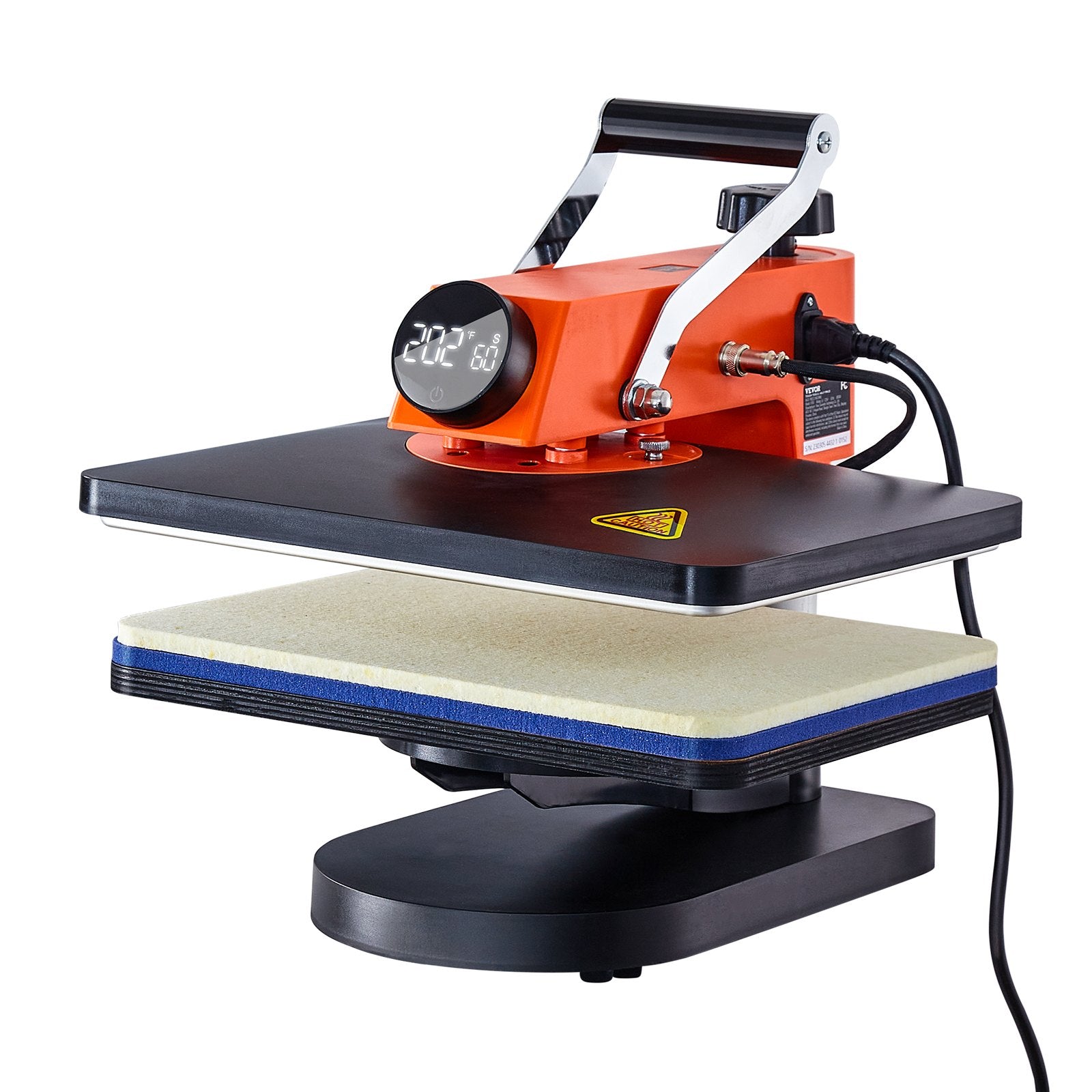 Heat Press Machine 12x15in 5in1 Sublimation Transfer T-shirt Plate Mug Cup V952-XKTF91012155172EDV3