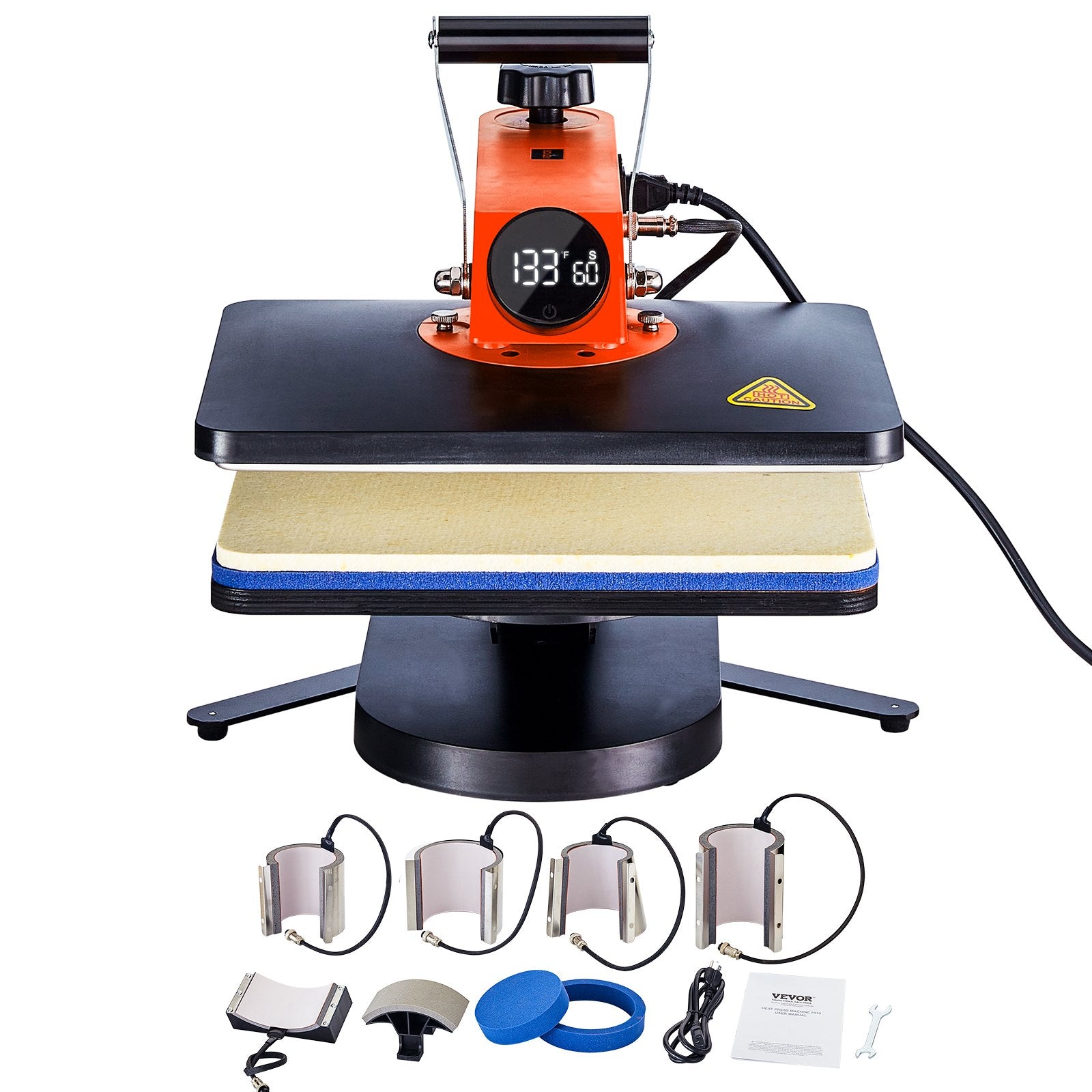 Heat Press Machine 12x15in 8in1 Sublimation Transfer T-shirt Plate Mug Cup V952-XKTF910121581DUXVV3